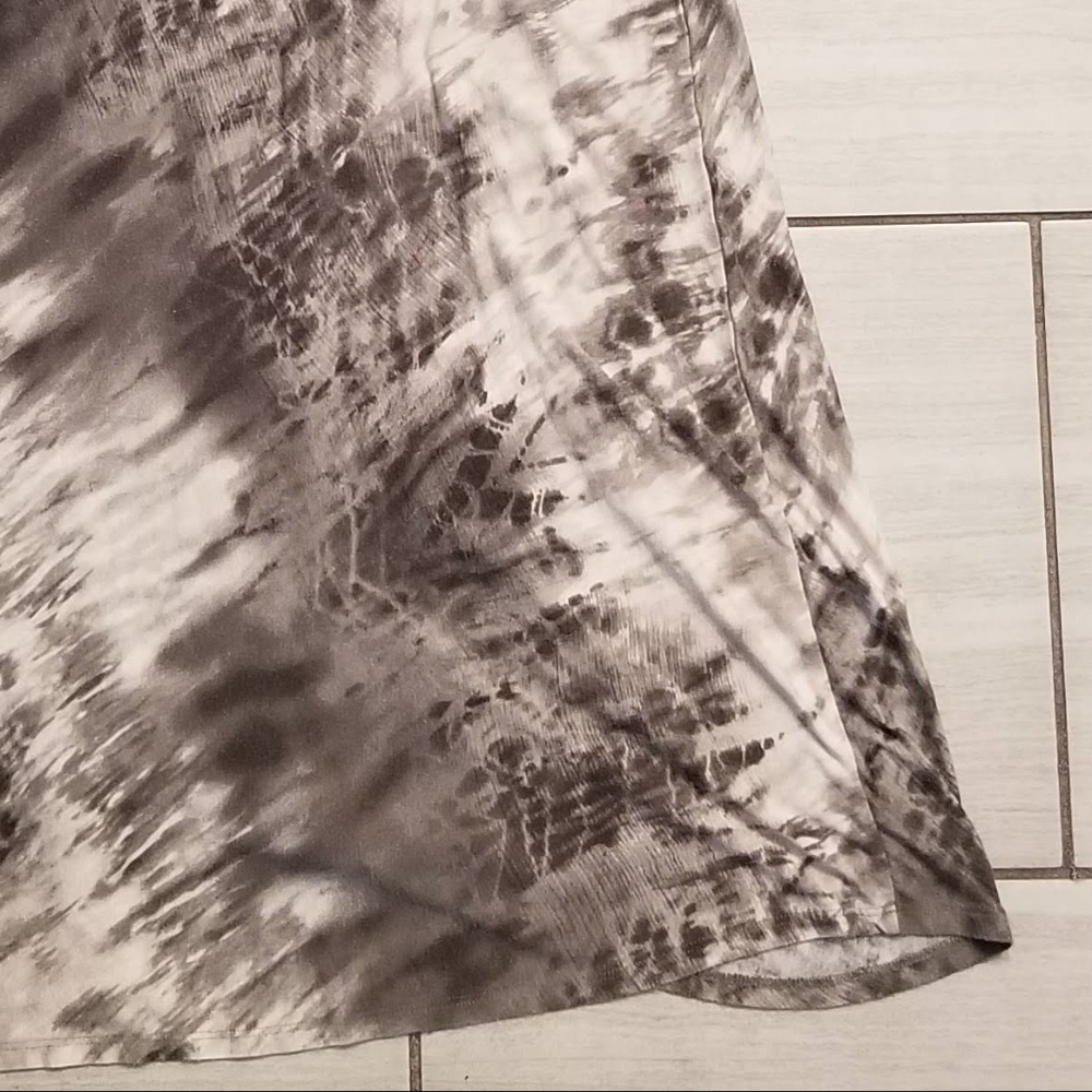 Tie-Dye Print Maxi Skirt